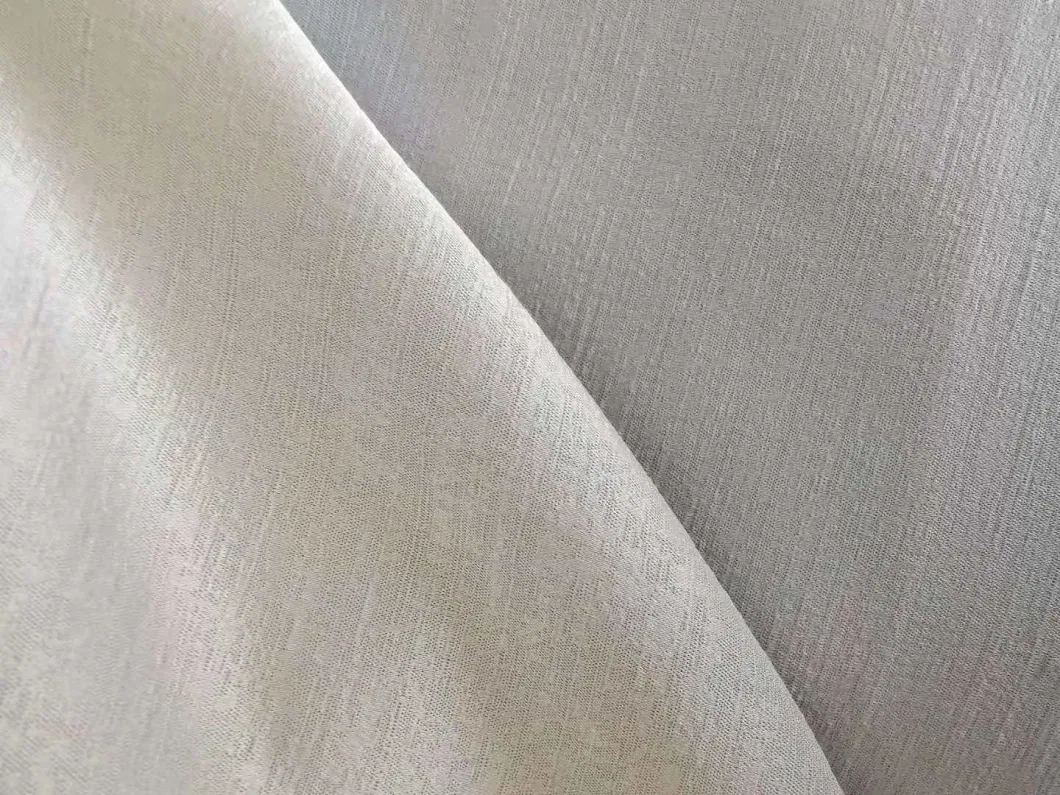 2028 High Density Silk Like Jacquard Window Curtain Fabric