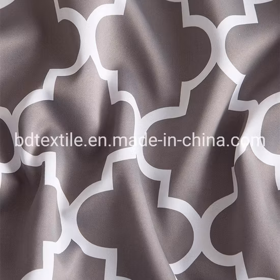 モダンなリビングルームのシンプルなポリエステルプリント薄手のカーテン生地